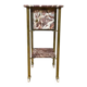 Side table / bedside table in red marble and brass – circa 1900