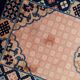 Antique 1930s Chinese Art Deco rug 64cm x 123cm - 1C1261