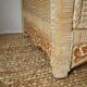 Commode en osier beige vintage