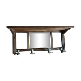 Coat hanger with mirror