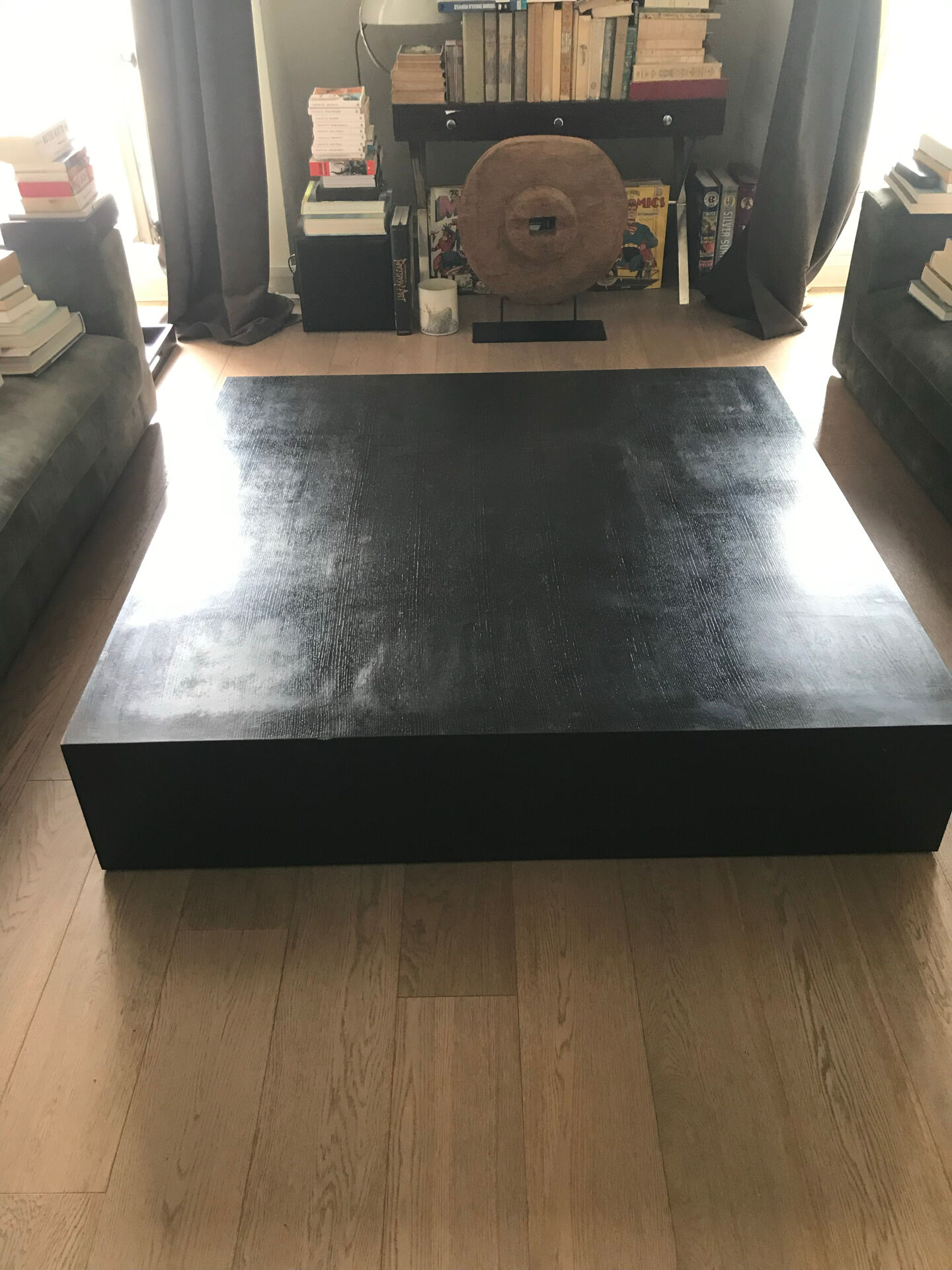 Table basse Armani Casa Danzica en chêne noirci