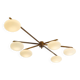 Angelo Lelii lustre plafonnier modèle 6 lune édition arredoluce