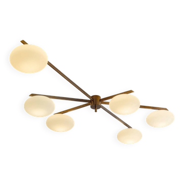Angelo Lelii ceiling light model 6 moon edition arredoluce