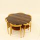 Heart dining set, designed by Hans Wegner for Fitz Hansen,  Denmark 1960s