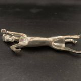 Vintage Rearing Horse Knife Rests – Set of 6 – Silver Plated Metal – Ar Style