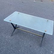 Glass coffee table