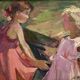 Oil painting on cardboard signed dimensions: height -49cm-width -59 cm-