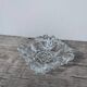 Clear cut glass ashtray 1970