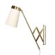 Brass wall lamp by Th. Valentiner, 1950