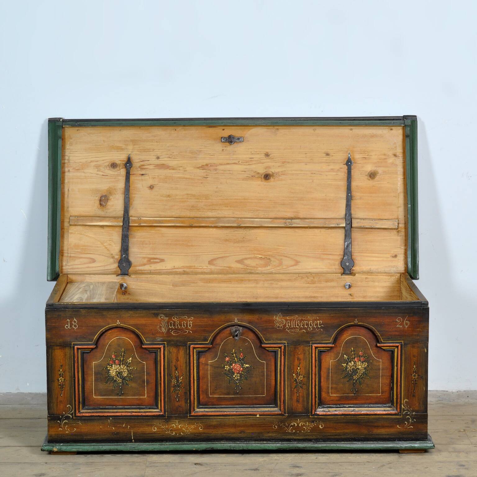 Folk-Art Bridal Chest, 1826