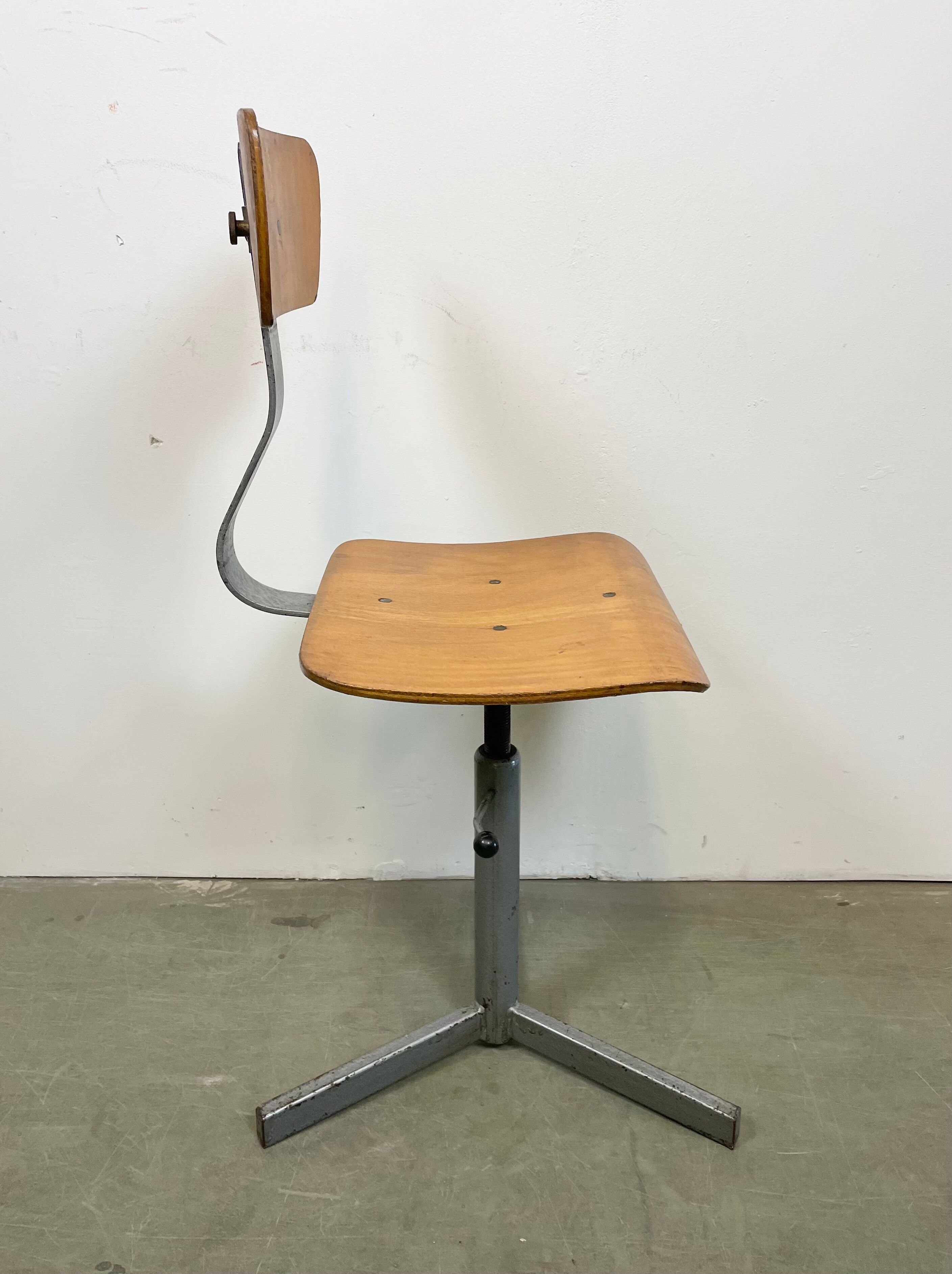 Industrial Workshop Swivel Chair, 1960s