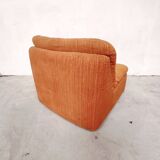 Pair of orange armchairs, 1970