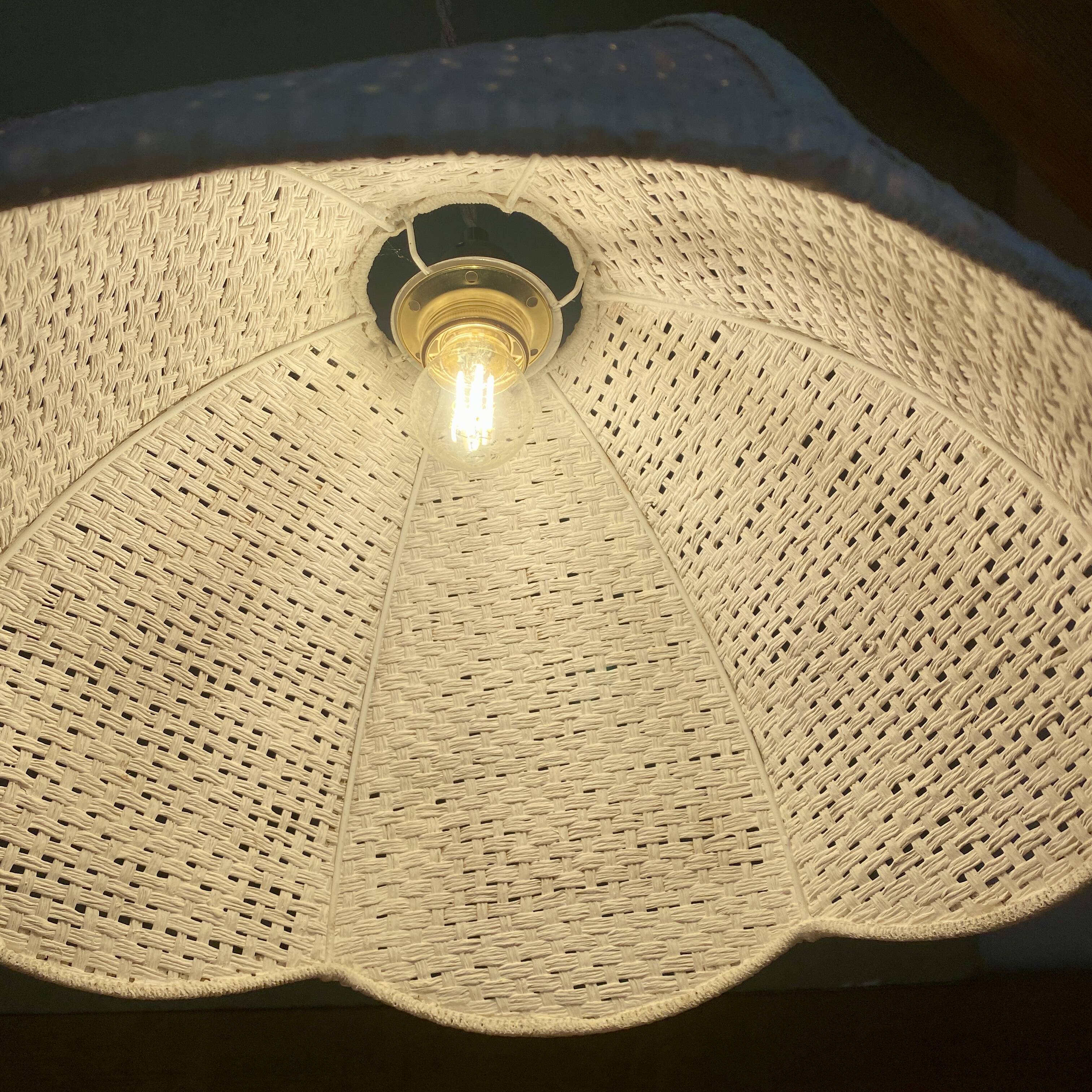 Vintage flower lampshade pendant light