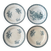Assiettes à dessert Saint-Amandinoise Margot – Terre de fer vintage fl