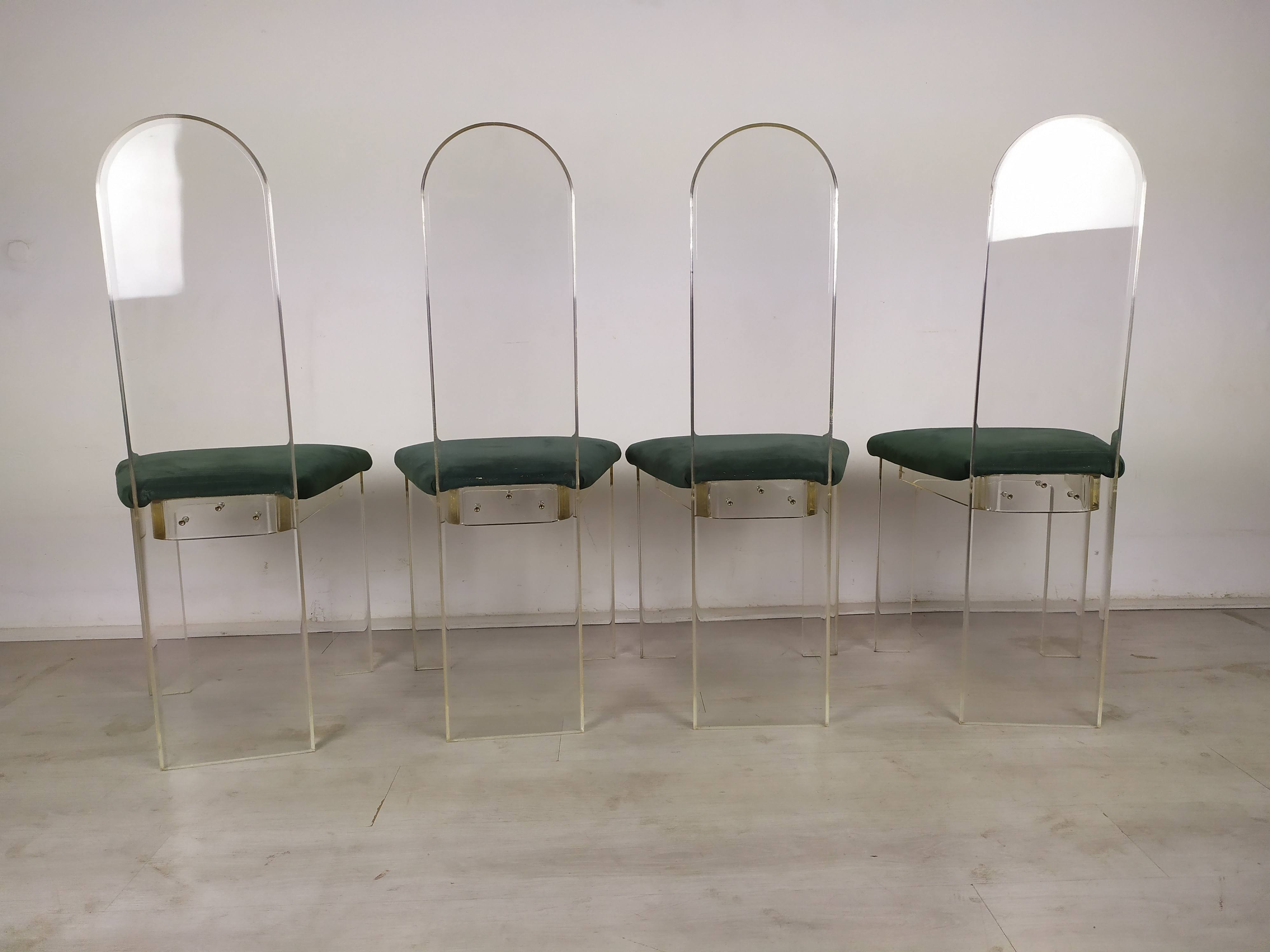 Plexiglas chairs Roche Bobois