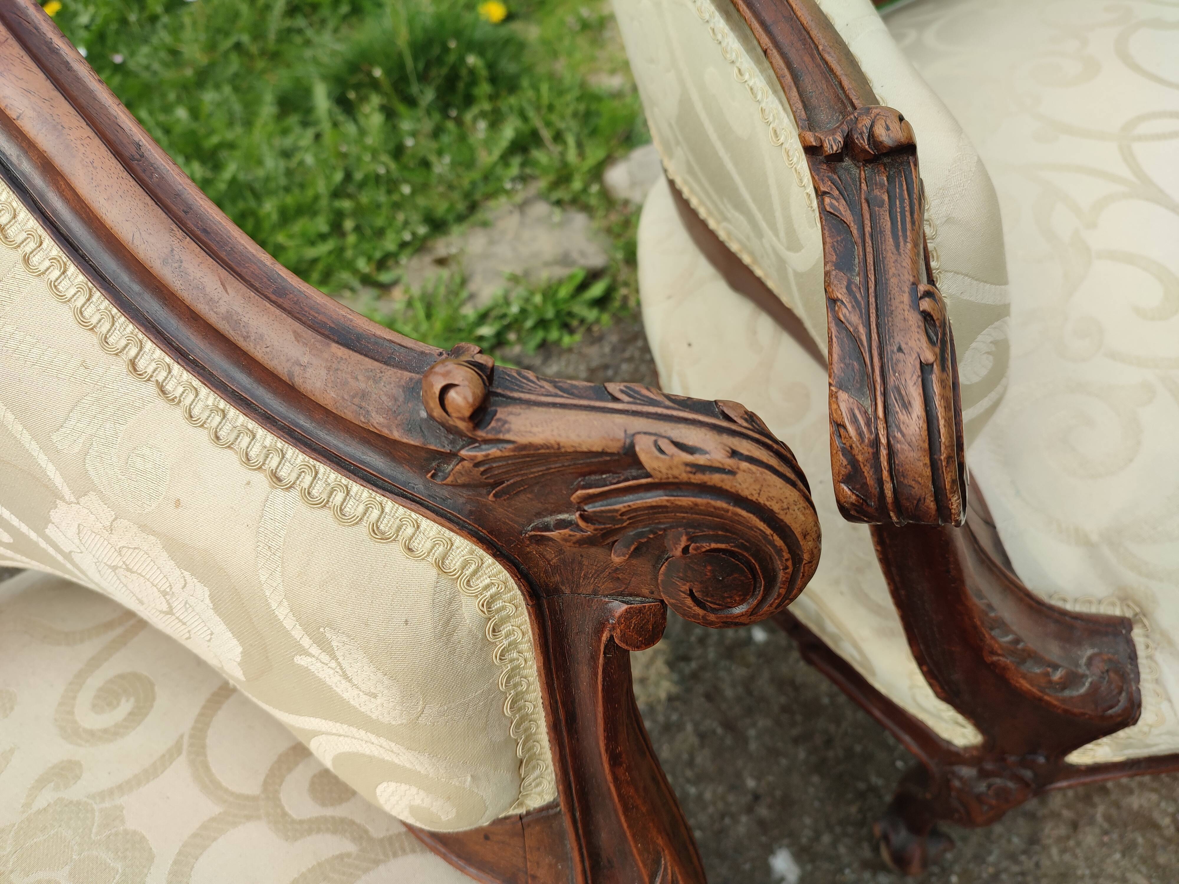 Louis XV rocaille style living room set