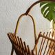 Wicker / rattan vintage magazine holder