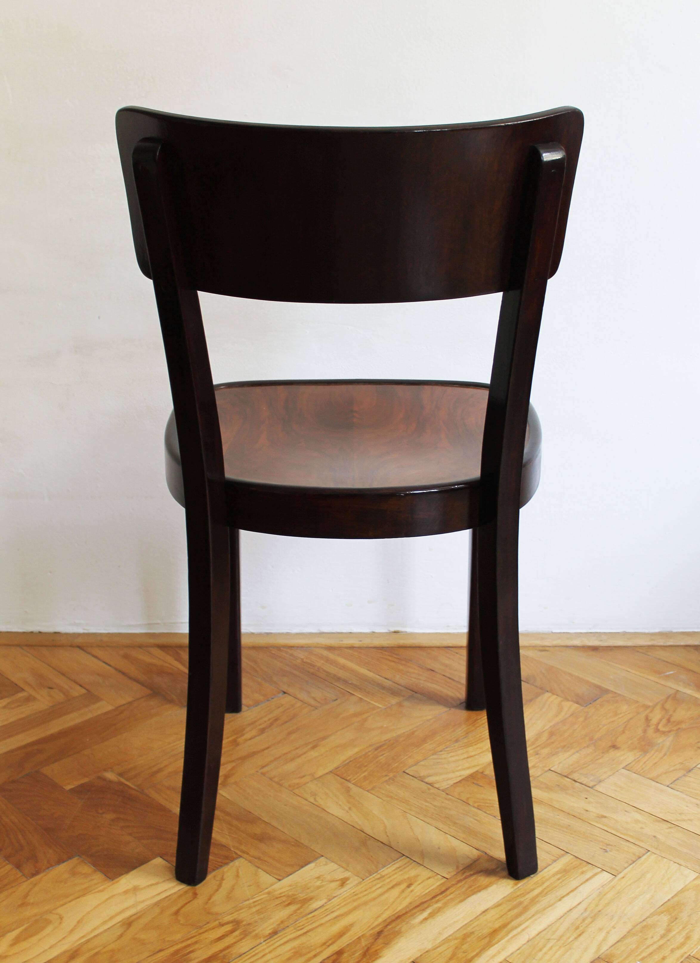 Chaise de salle à manger des années 1930 Modèle A 524 3/4 par Thonet