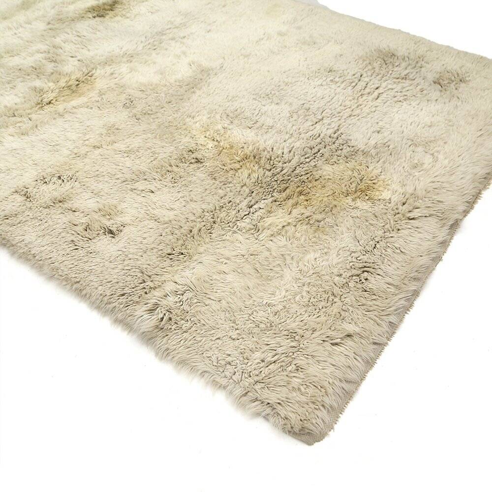 Rectangular rug in natural wool, 1970s