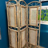Wicker and cane screen