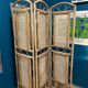 Wicker and cane screen