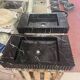 Suspended washbasin unit in black Marquina marble