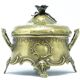 Rococo sugar bowl, silver-plated brass, Poland, early 20th century