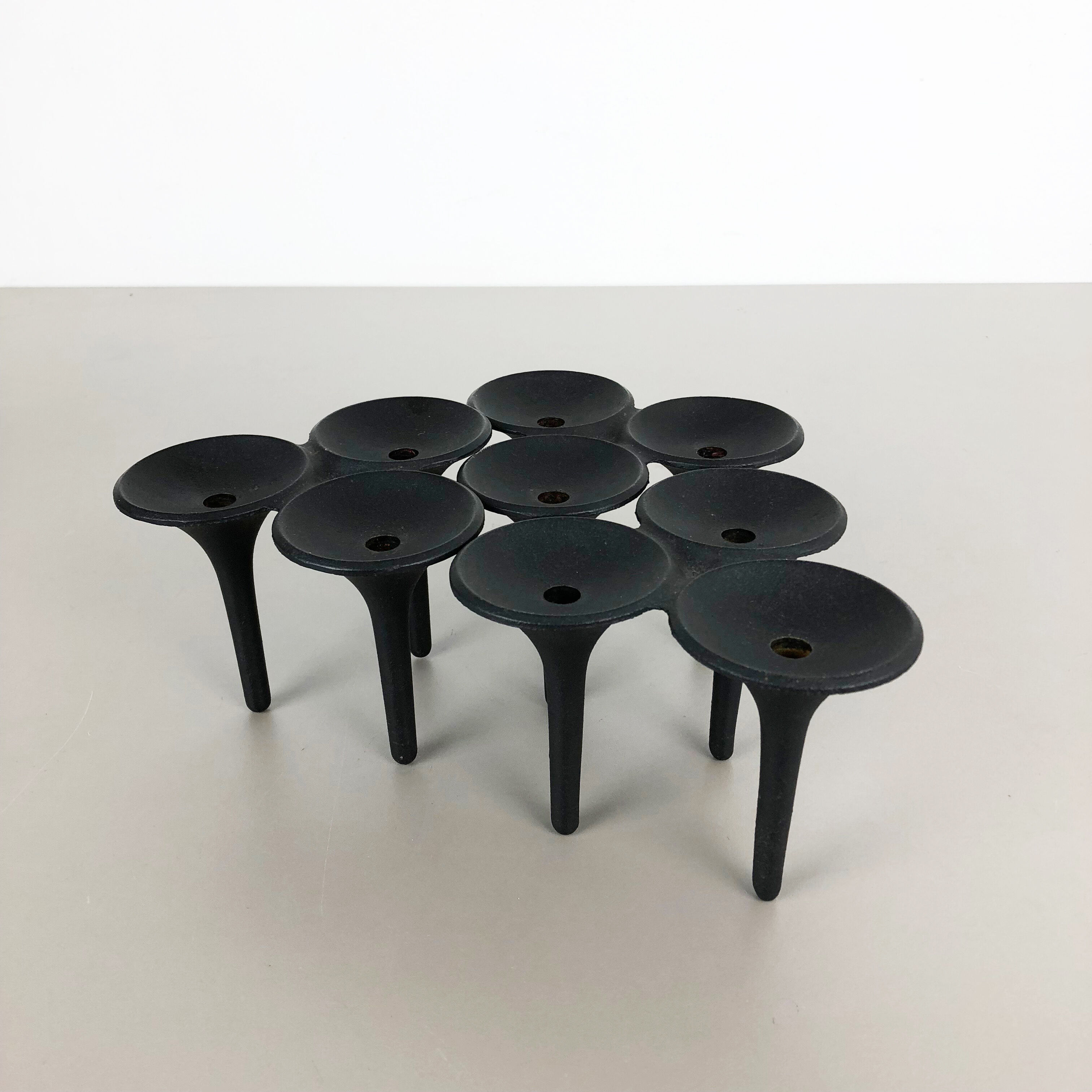 Set of 3 danish candleholder "Hornblower" Christel & Christer Holmgren, 1970s