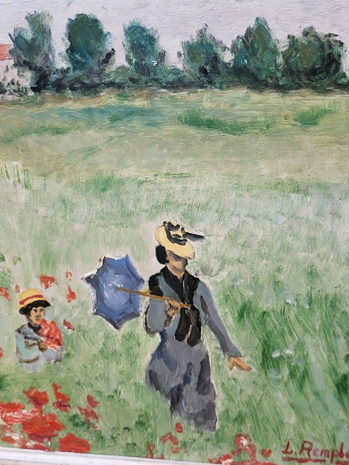 Vintage Mid-Century French Louis Remplon Oil Painting
