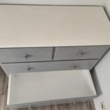 Gray chest of drawers