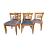 Lot de 5 chaises art déco 1930