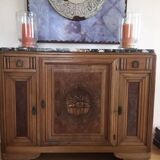 Walnut and marble sideboard year 1925