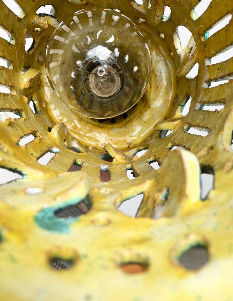 Mid-century ceramic pendant lamp, 1960s