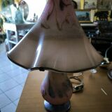 Large mushroom lamp in glass paste by Pascal GUYOT