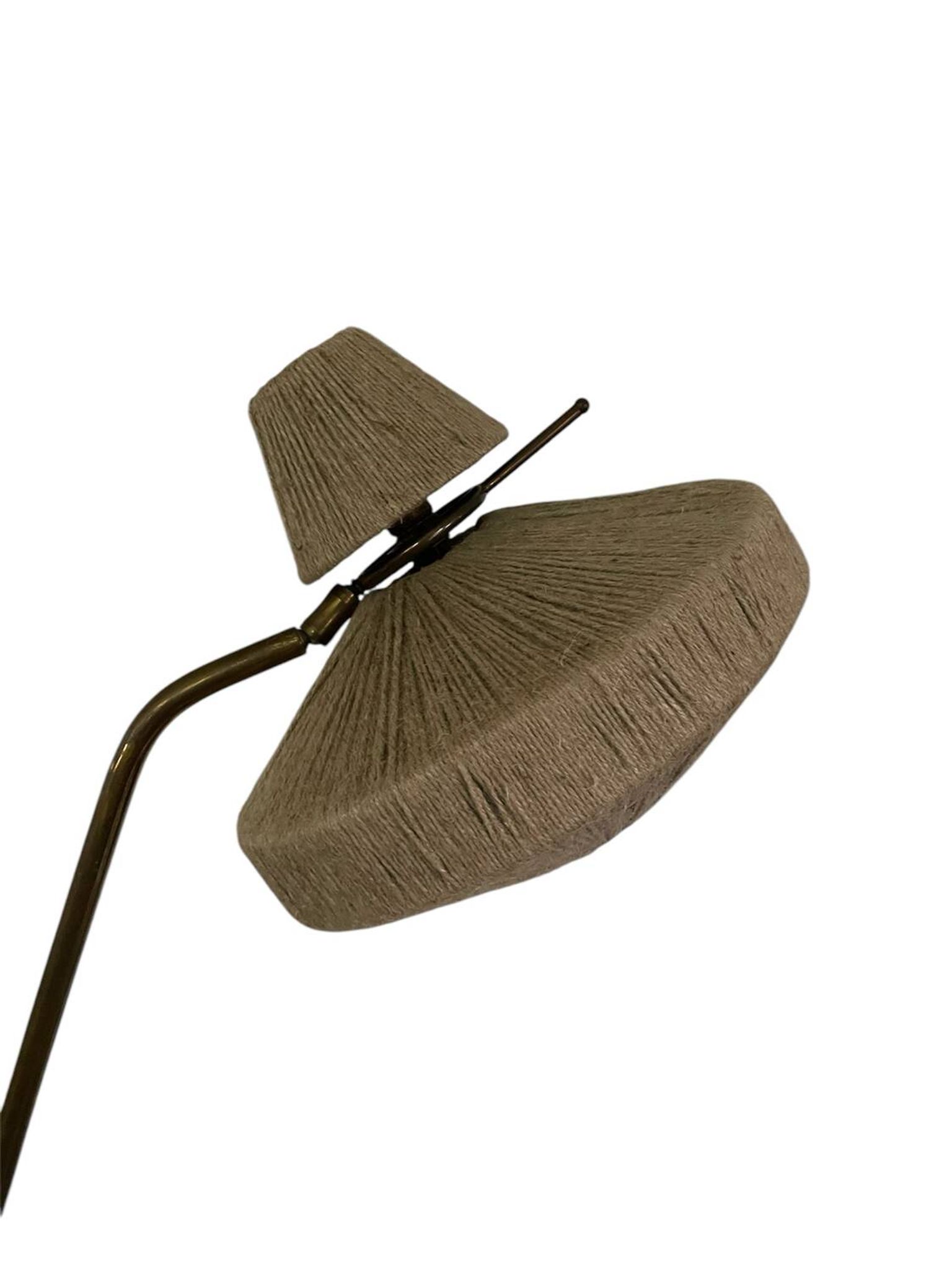 Lampadaire tripied vintage avec tablette