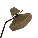 Vintage tripod floor lamp with shelf