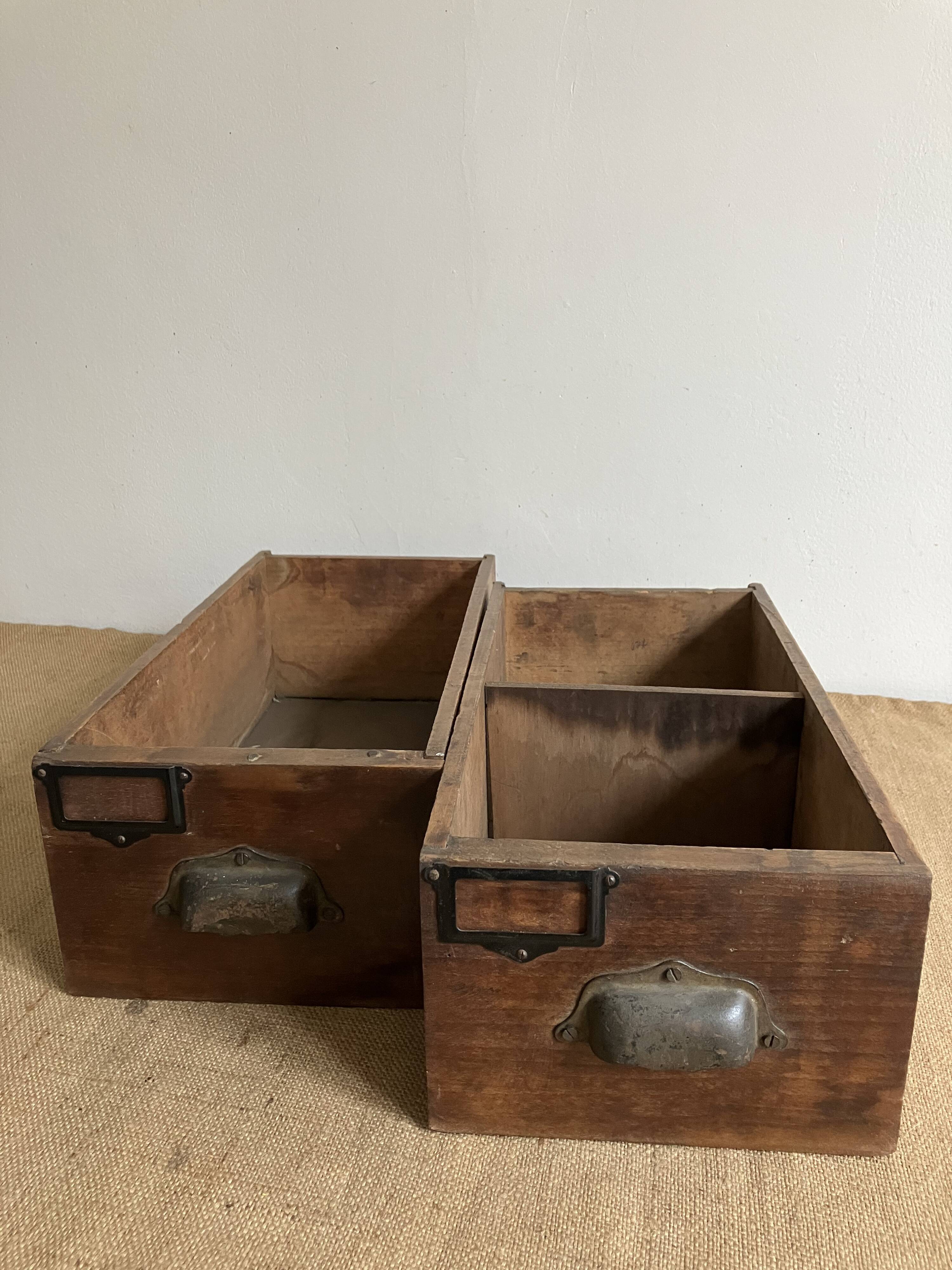 Reserved Andrea - 6 old workshop drawers