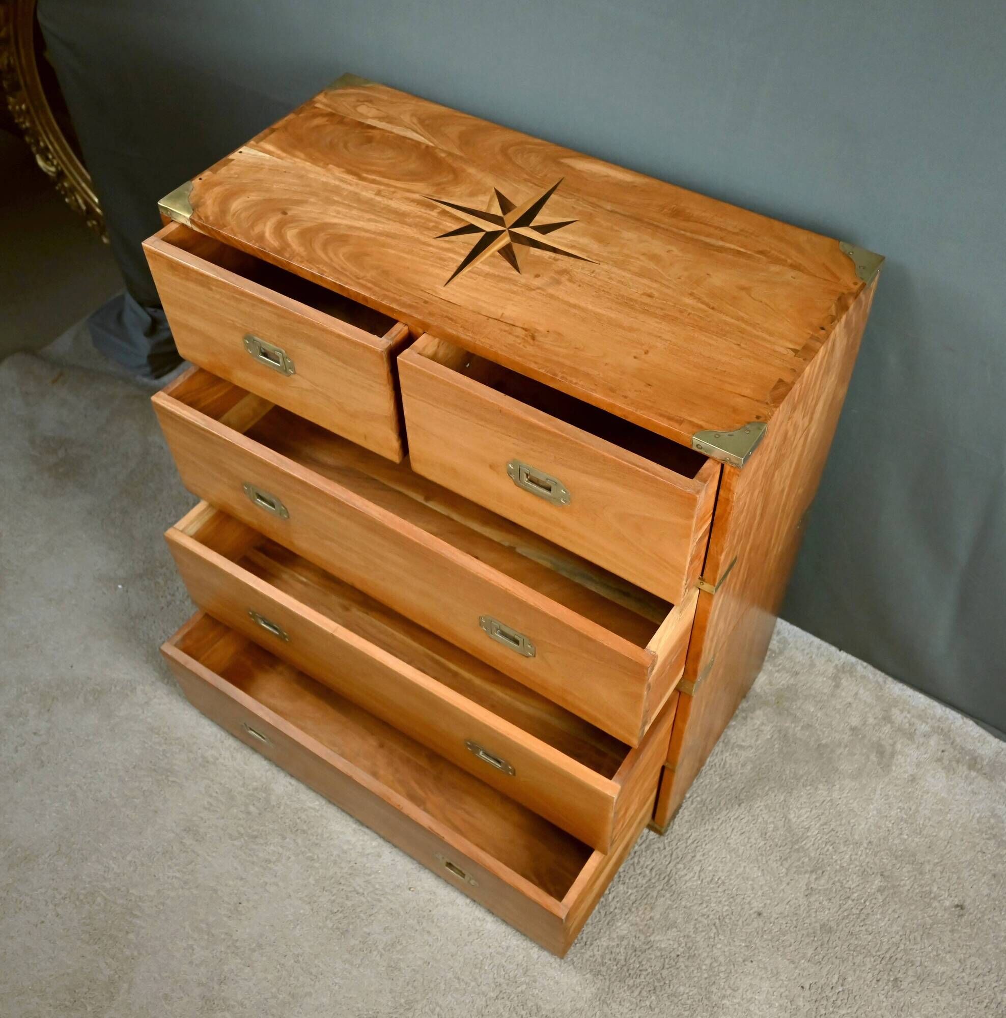 Marine Commode in Teak, India – 20th Century