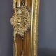 Large frame Louis XV style wood and gilded stucco patinated 78x69 cm, leaf: 55.5x46.5 cm