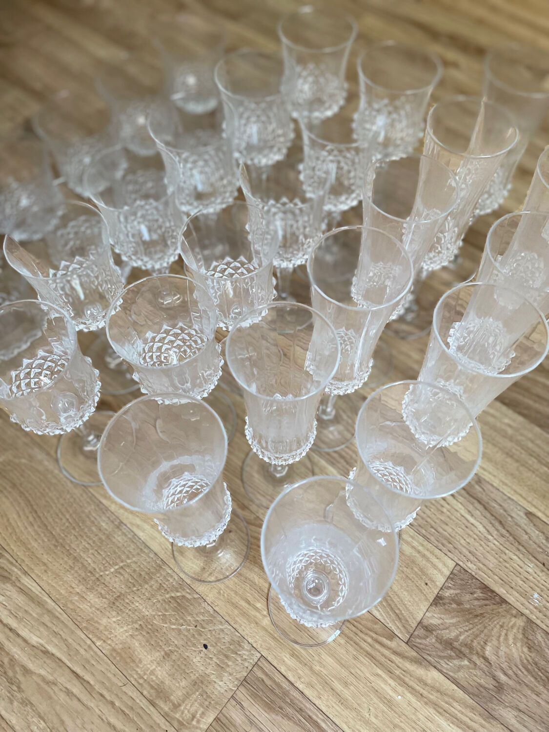 Crystal glass from France 50s/70s