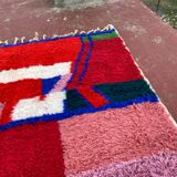 Contemporary Beni Ouarain Rug 300x200 cm – Multicoloured Abstract Patterns