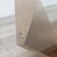 Valentino coffee table by Cattelan Italia in glass, wood, and travertine