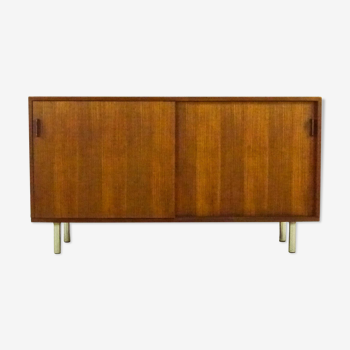 Small Sideboard in Teak by Herbert Hirche for Holzäpfel, Germany