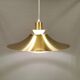 Suspension danoise en aluminium couleur laiton