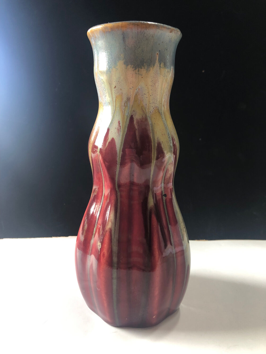Thulin earthenware vase