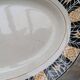 Plat de service Saint Amand modèle Trianon Terre de Fer contour géométrique