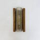 Mid-century Fisher Leuchten glass wall lamp with solid wooden detail, 1970s