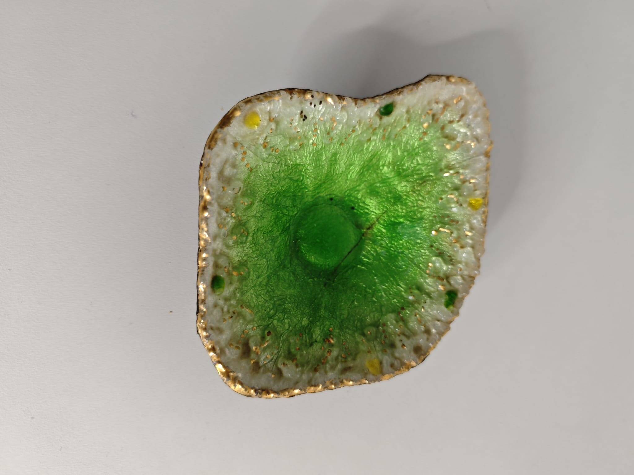 Enamelled bowl on silver