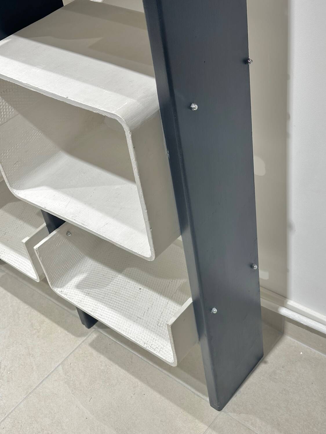 Large fiber and wood  shelf