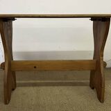 Ensemble table et 4 chaises en bois vintage